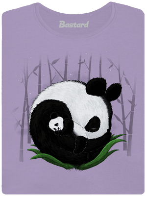 Dve spiace pandy dámske tričko s lemom Lavender