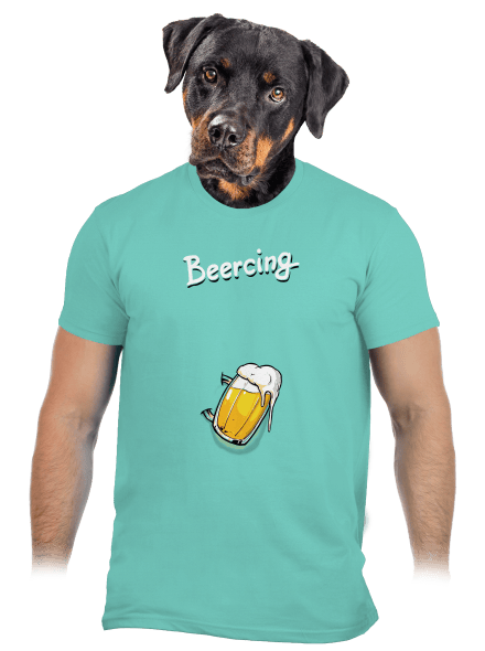 Beercing pánske tričko Millenial Mint
