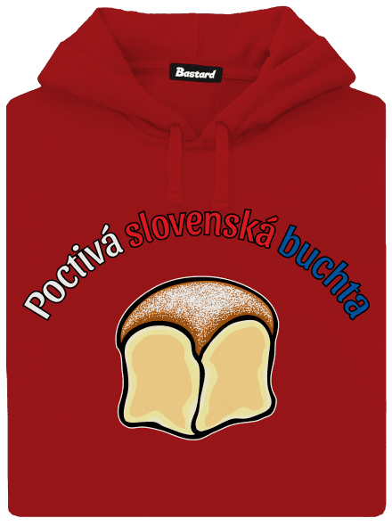Poctivá buchta a klobása dámska mikina klokanka Red Mal