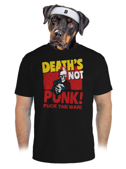 Death's not punk pánske športové tričko Black