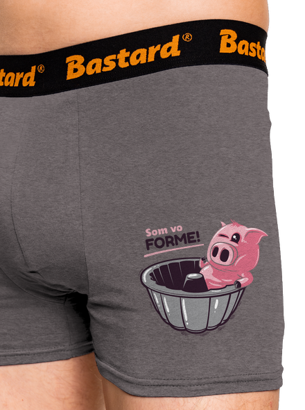Vo forme boxerky Gray Melange