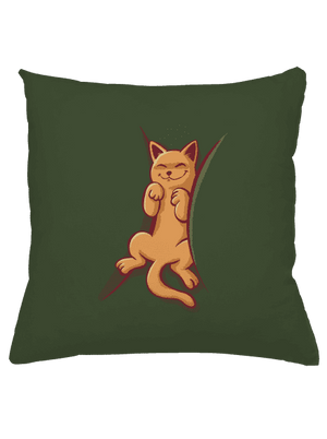 Spiace mačiatko vankúš Olive Green