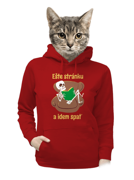 Ešte stránku dámska mikina klokanka Red Mal