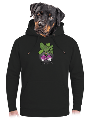 Reďkovky vo zväzku unisex mikina premium Dark Black