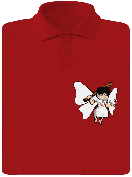 Zúbková víla pánska polokošeľa Red Mal