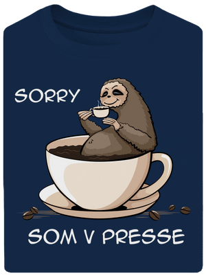 V presse unisex tričko oversized Midnight Blue