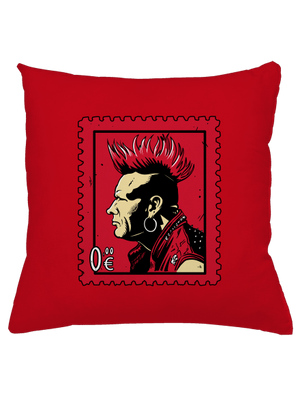 Známka punku vankúš Red