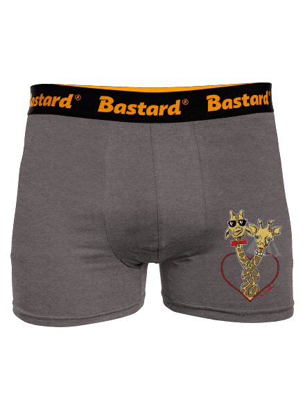 Žirafy vo zväzku boxerky Gray Melange