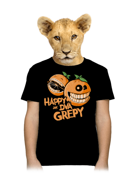 Happy grepy detské tričko Black