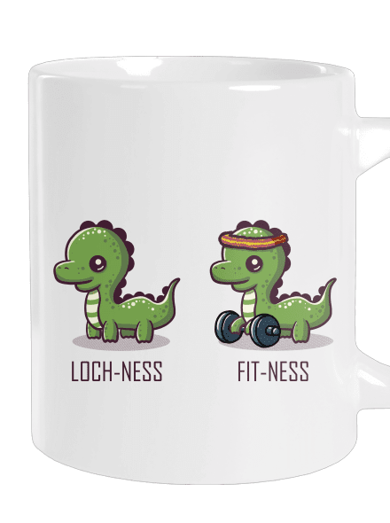 Fit-ness veľký hrnček White