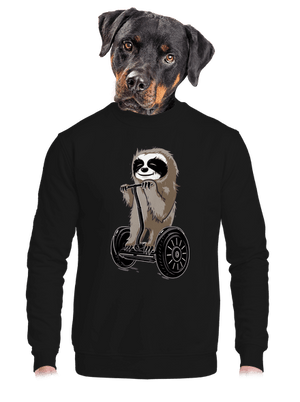 Leňoch unisex mikina bez kapucne Black