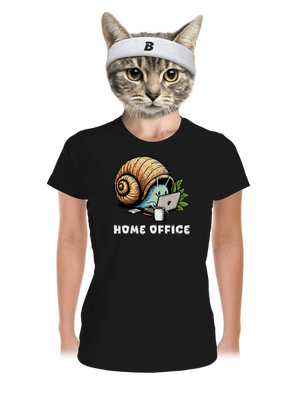 Slimákov home office dámske športové tričko Black