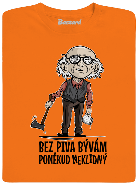 Neklidný bez piva pánske tričko Orange