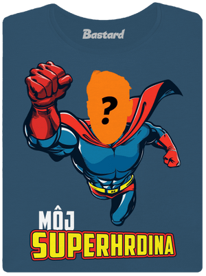 Môj superhrdina dámske tričko prémium Petrol Blue