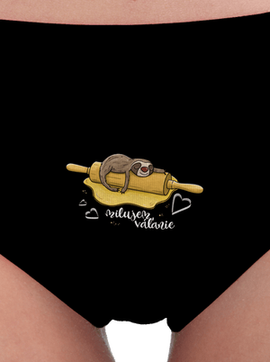 Milujem váľanie dámske nohavičky Black