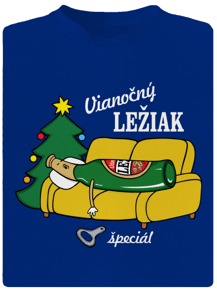 Vianočný ležiak pánske športové tričko Royal Blue Mal