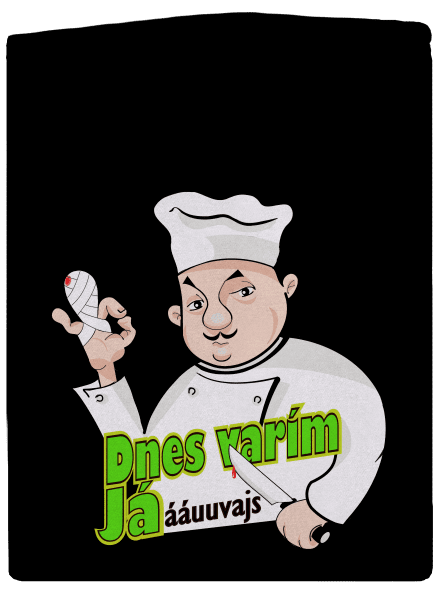 Dnes varím ja pánska mikina na zips Black