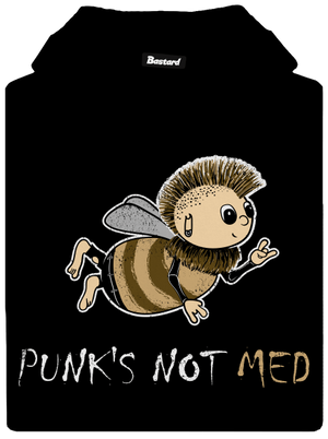 Punks Not Med dámska mikina klokanka Black