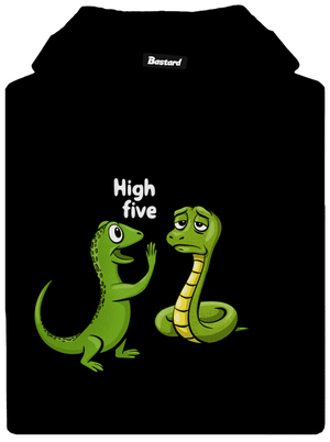 High Five dámska mikina klokanka Black