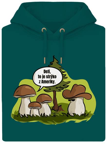 Strýko z Ameriky unisex mikina premium Emerald Green
