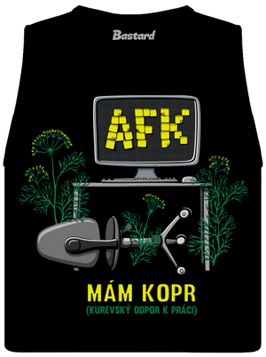 Mám kopr dámske tielko voľné Black