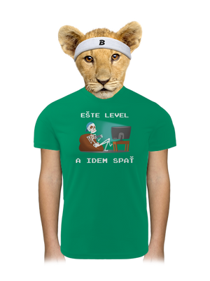 Ešte level detské športové tričko Kelly Green Mal
