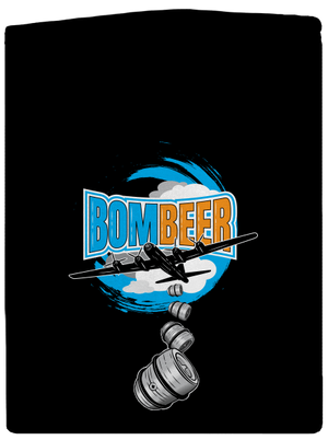 BomBeer pánska mikina na zips Black