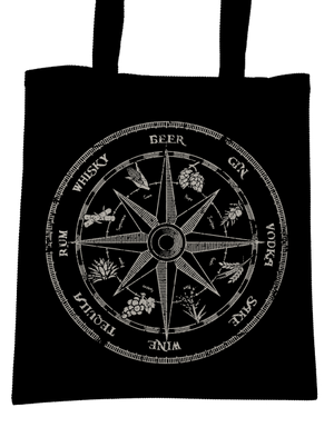 Alkoholický kompas taška Black