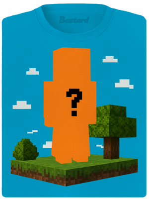 Minecraft z vlastnej fotky dámske športové tričko Blue Atol