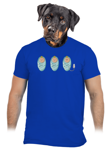 AI baby pánske tričko Royal Blue