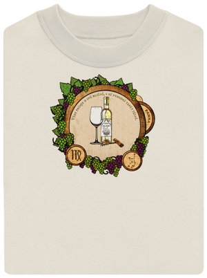 Vínny horoskop: Panna unisex mikina bez kapucne Off White