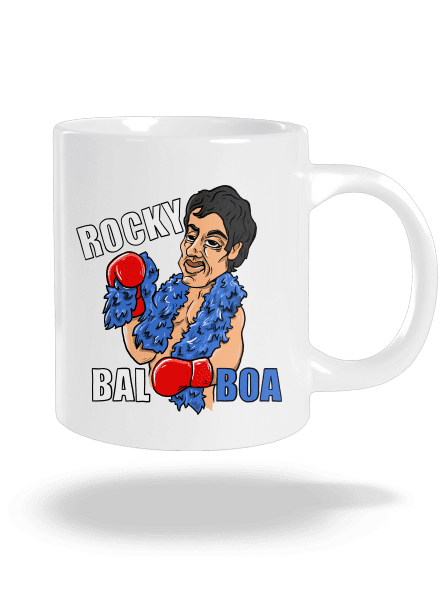 Rocky Bal boa veľký hrnček White