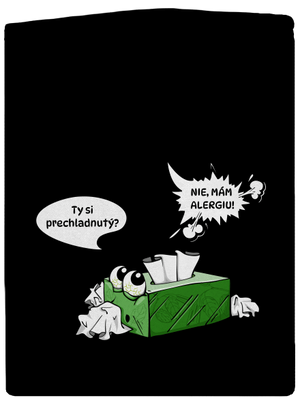 Mám alergiu pánska mikina na zips Black