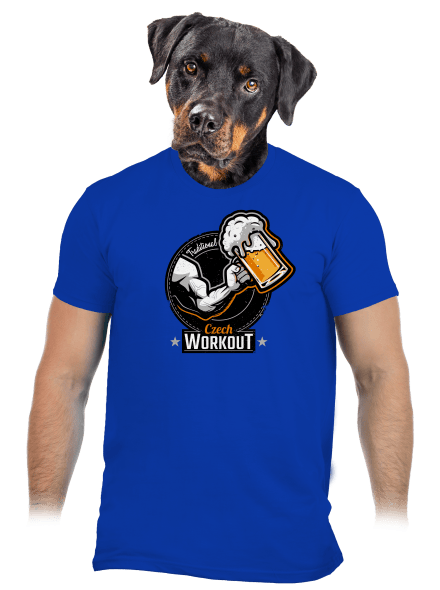 Czech workout pánske tričko Royal Blue