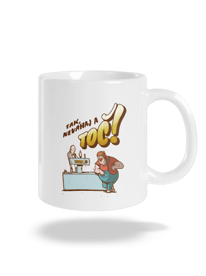 Neváhaj a toč klasický hrnček White