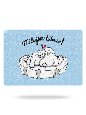 Milujem túlenie puzzle White