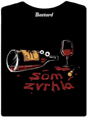 Zvrhlá dámske tričko Black