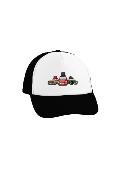Traja veteráni šiltovka truckerka Black cap