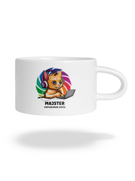 Majster virtuálneho sveta hrnček makronka White