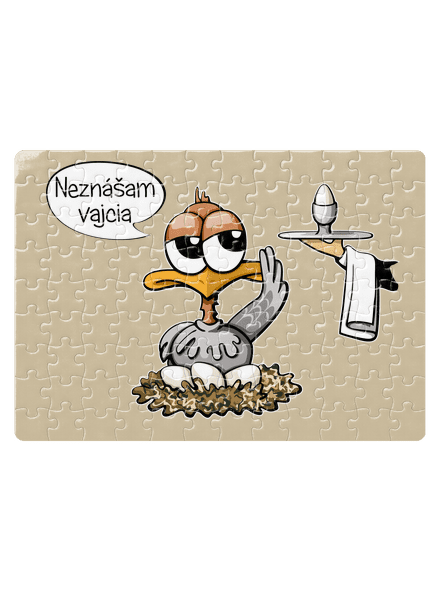 Neznášam vajcia puzzle White