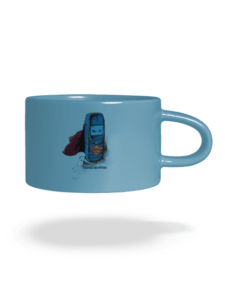 Mobil z ocele hrnček makronka Blue Macaron