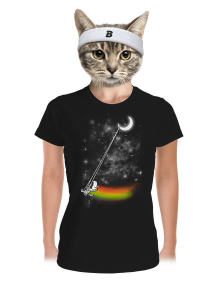 Unicorn Universe dámske športové tričko Black