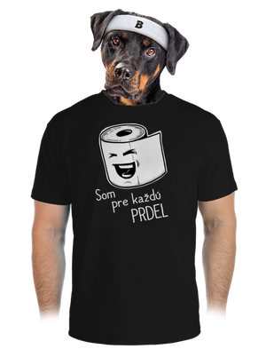 Prdel pánske športové tričko Black