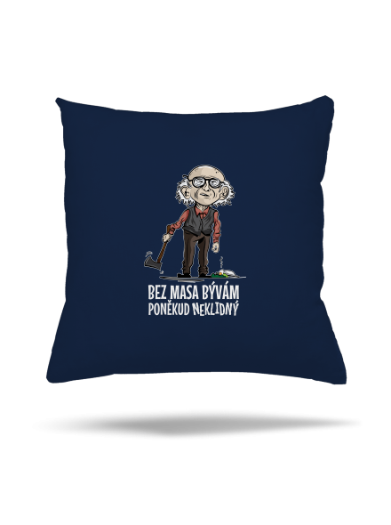 Neklidný bez masa vankúš Dark Navy