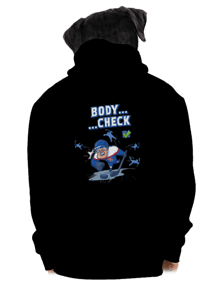 Body check pánska mikina na zips Black