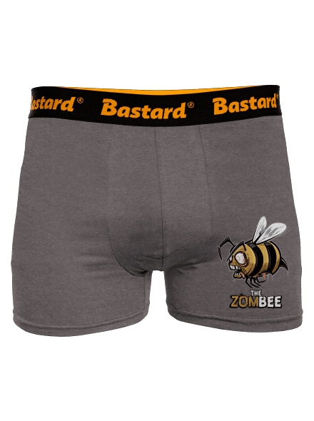 ZomBee - žltá boxerky Gray Melange