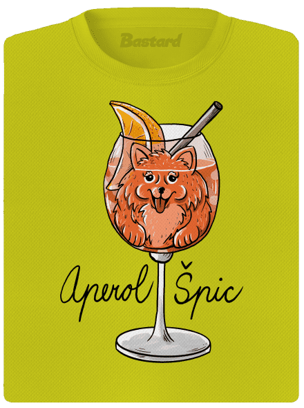 Aperol Špic dámske športové tričko Neon Yellow