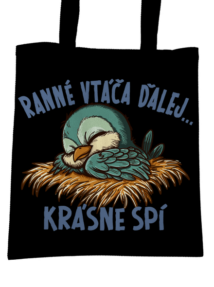 Ranné vtáča spí taška Black