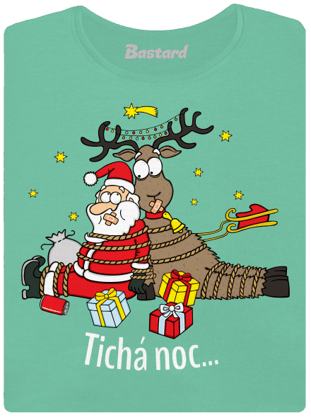 Tichá noc dámske tričko prémium Mint Mal
