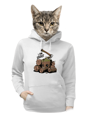 dámska mikina klokanka